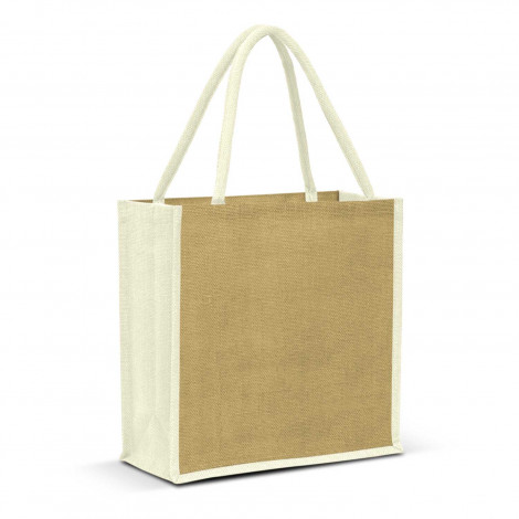 Monza Jute Tote Bag - Image 5