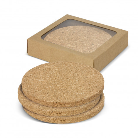Oakridge Cork Coaster Round - Set of 4 - Image 3
