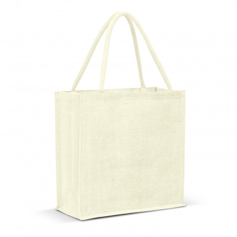 Monza Jute Tote Bag - Colour Match - Image 4