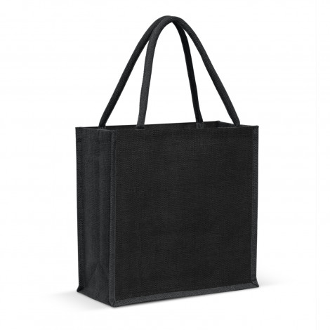 Monza Jute Tote Bag - Colour Match - Image 6