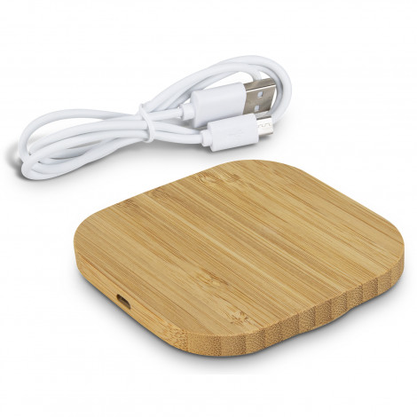 Vita Bamboo Wireless Charger - Square - Image 3
