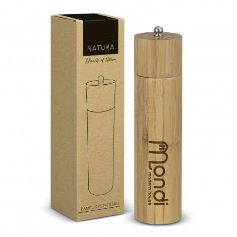 NATURA Bamboo Pepper Mill - Image 2