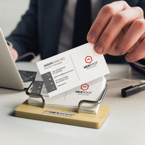 Bamboo Business Card Stand - Image 7