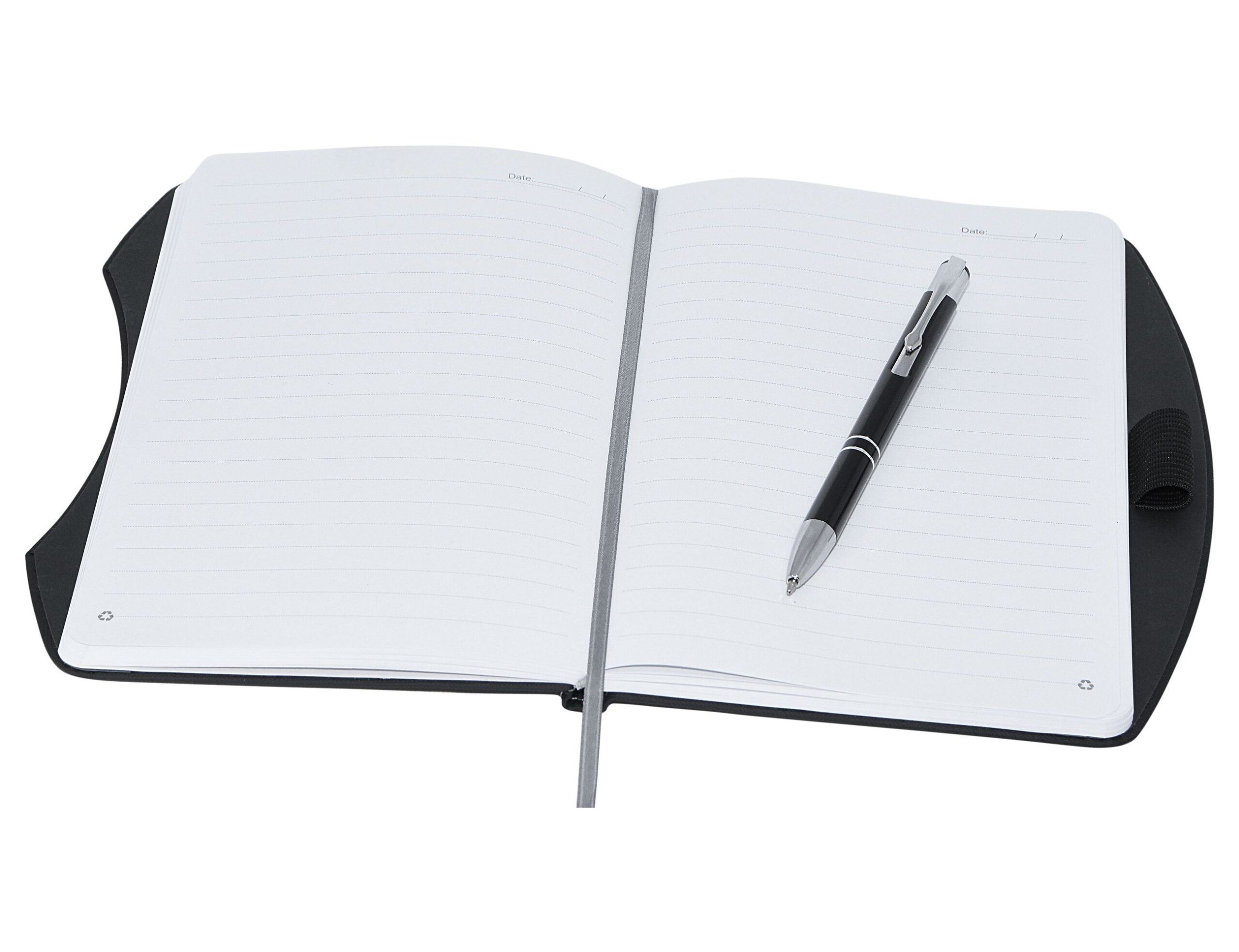 Boston rPET A5 Notebook, Black - Image 5