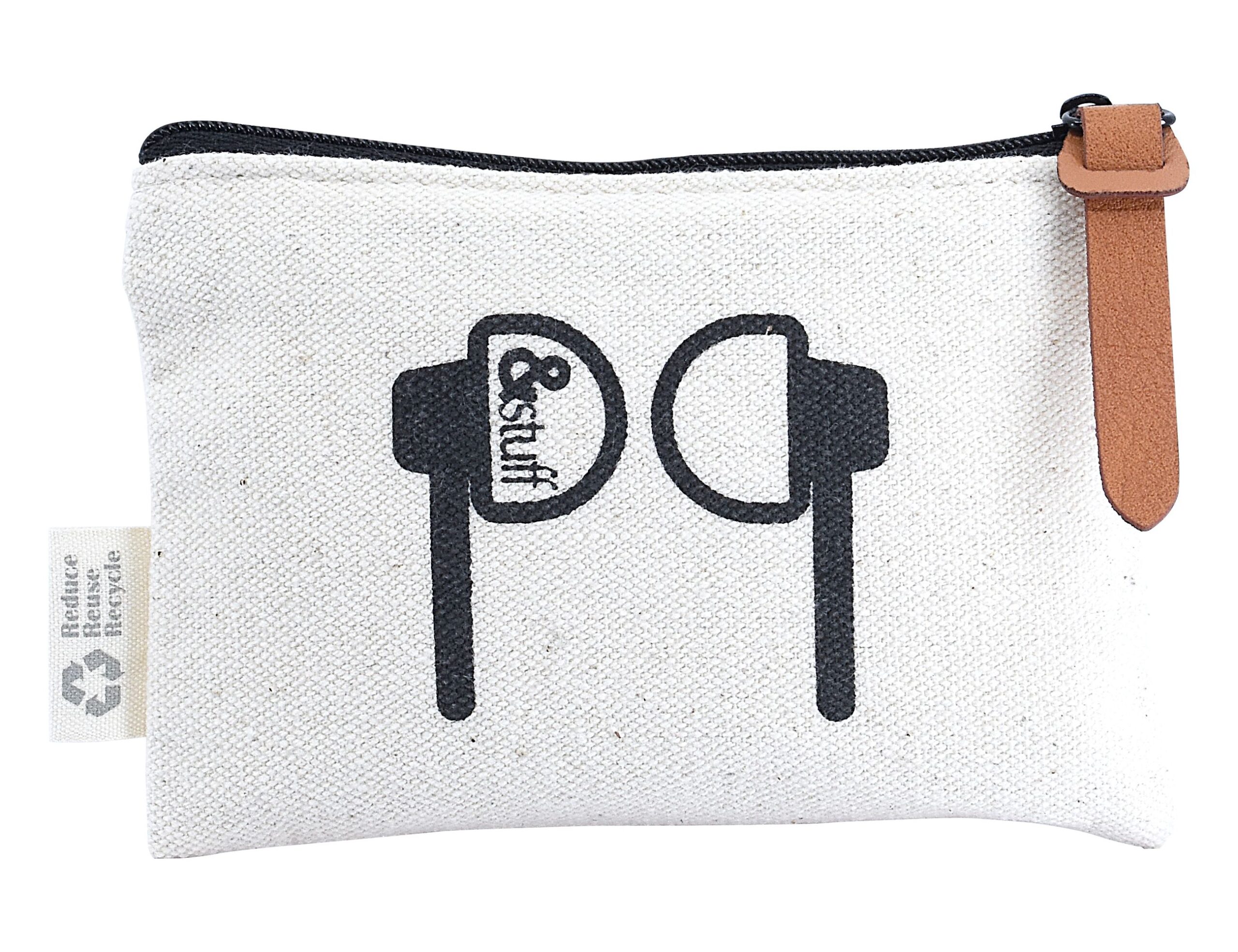 Calico Earphone Pouch 8.5cm x 13cm - Image 5