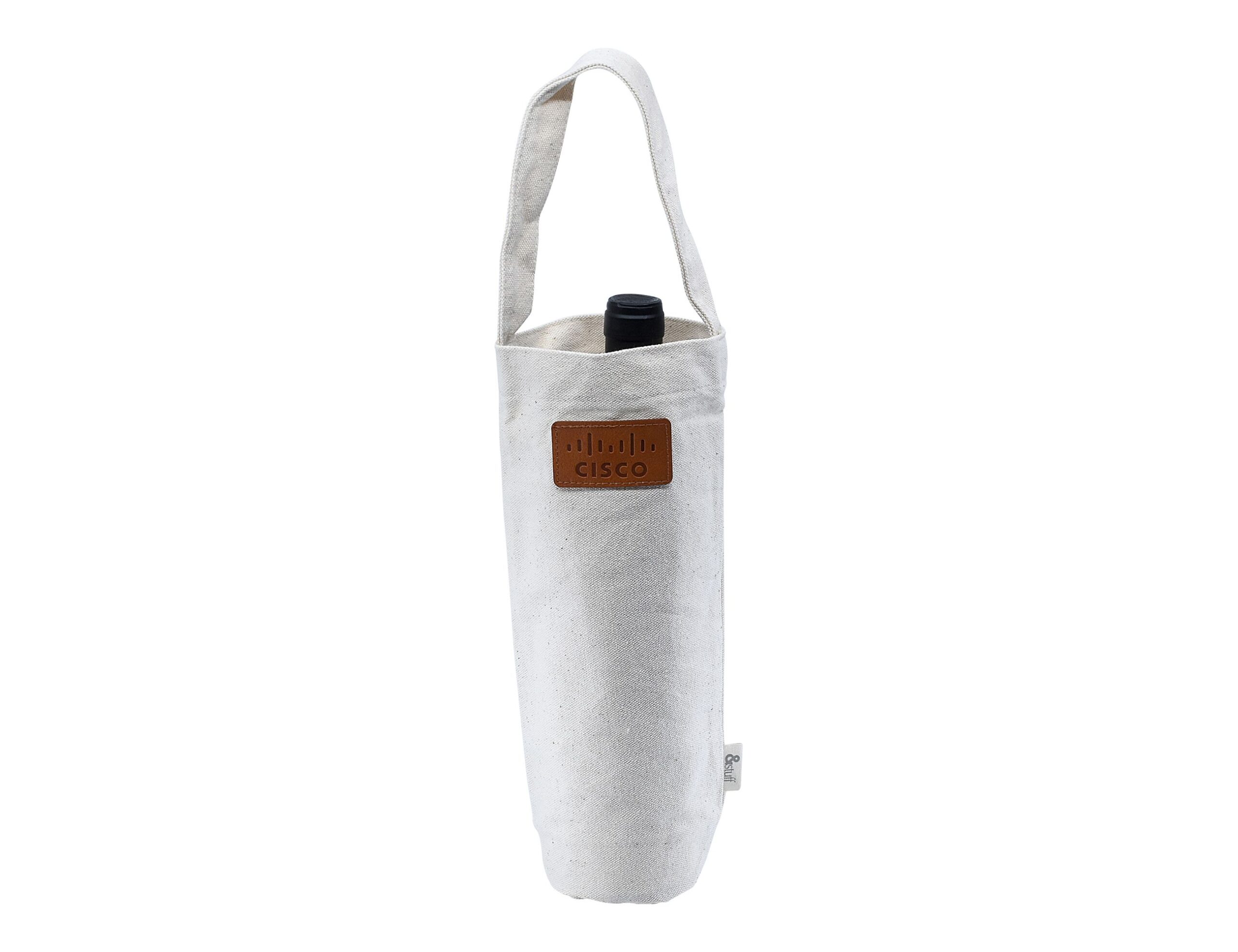 Calico Wine Bag 30cm x 16cm x 9cm - Image 6